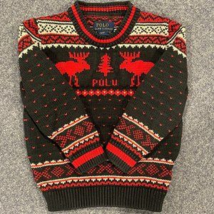 Polo Ralph Lauren Boy's Reindeer Intarsia Sweater Size 3T